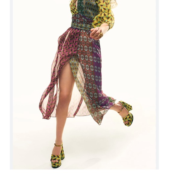 PRINTED CHUNKY PLATFORM SANDALS. - Picture 3 of 5